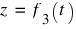 z ~ = ~ f_3(t)